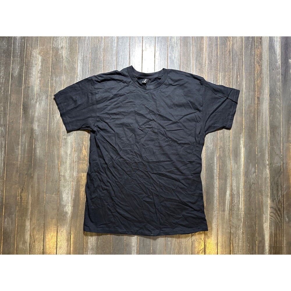 Gildan Heavy Cotton Born 1984 Lion Graphic T-Shirt Black Mens Large Short Sleeve